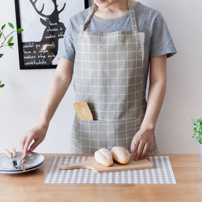 Nordic Style Cotton Linen Printing Apron