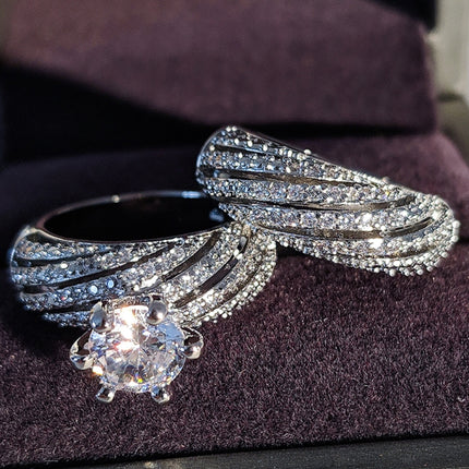 Women Vintage Diamond Wedding Ring, 5, 6, 7, 8, 9, 10, 11, 12