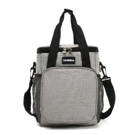 Environmentally Friendly Cartoon Portable Picnic Insulation Folding Lunch Bag, Sanne Lunch Bag(Red), Sanne Lunch Bag(Navy Blue), Sanne Lunch Bag (Gray)