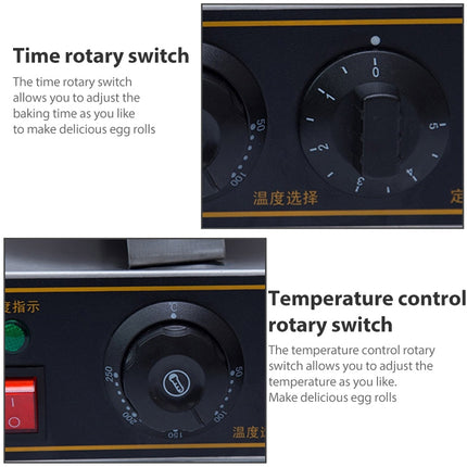 Stainless Steel Single-head Egg Roll Machine Ice Cream Crisp Egg Roller, 320x250x178cm