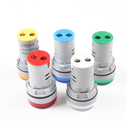 AD16-22DSV  Mini Digital Display 60-500V General Indicator AC Voltmeter, Open Hole: 22mm, 60-500V Red, 60-500V Green, 60-500V Yellow, 60-500V Blue, 60-500V White