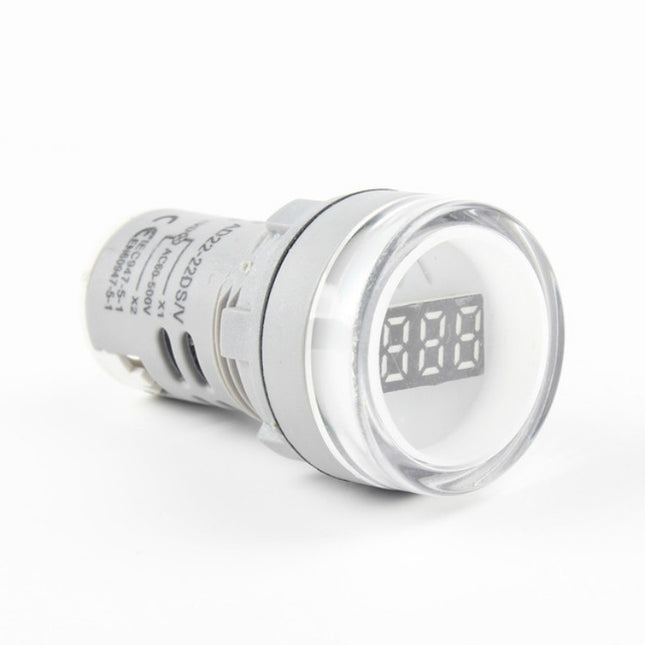 AD16-22DSV  Mini Digital Display 60-500V General Indicator AC Voltmeter, Open Hole: 22mm, 60-500V White, 60-500V Red, 60-500V Green, 60-500V Yellow, 60-500V Blue