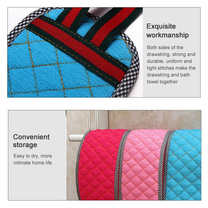 Double Sided Brush Back Exfoliating Bath Towel Strap Bathroom Tool, Random Color Delivery, Double Sided Brush Back Towel Strap