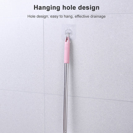 Stainless Steel Long Handle Toilet Brush Toilet Cleaning Brush, Triangle Shape Base, Diamond Shape Base
