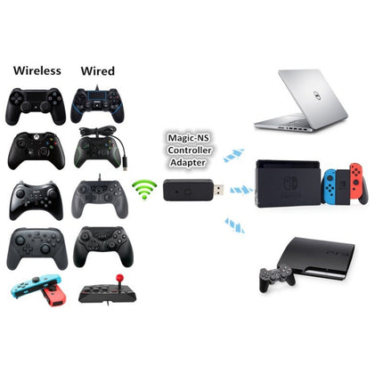 JYS-130 Wireless Bluetooth Gamepad Converter Adapter For PS3 / Switch / PC, For PS3 / Switch / PC