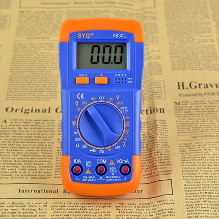 A830L Protection Luminous Multi-purpose Capacitance Meter Digital Multimeter