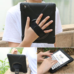 360 Degree Rotation Silicone Protective Cover with Holder and Hand Strap and Long Strap, for iPad 9.7 (2017) & (2018), for iPad Pro 9.7, for iPad 6 / iPad Air 2, for iPad 5 / iPad Air, for iPad 2 / 3 / 4, for iPad mini 1 / 2 / 3, for iPad mini 4�������...
