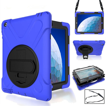 360 Degree Rotation Silicone Protective Cover with Holder and Hand Strap and Long Strap, for iPad 9.7 (2017) & (2018), for iPad Pro 9.7, for iPad 6 / iPad Air 2, for iPad 5 / iPad Air, for iPad Pro Air 3 10.5 （2019）, for iPad Pro 12.9 (2018)           ...