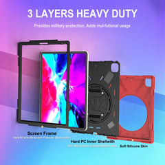 Um 360 Grad drehbare Silikon-Schutzhülle mit Halterung, Handschlaufe und langem Riemen, für iPad mini 4, für iPad Pro Air 3 10.5 (2019), für iPad Pro 11 (2018), für iPad Pro 12.9 (2018), für iPad mini 5 (2019)