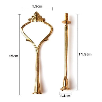 1 Set Sweets Candy Cupcake Tray Wedding Party Cake Display Stand Zinc Alloy Golden Tone cake stand