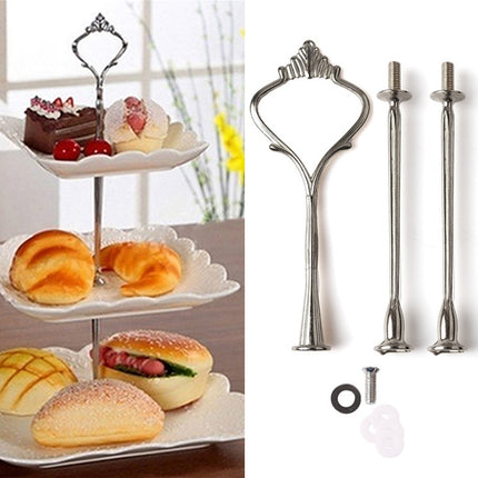 1 Set Sweets Candy Cupcake Tray Wedding Party Cake Display Stand Zinc Alloy Golden Tone cake stand