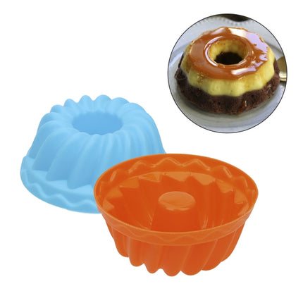 12 pcs Thread Shape Baking Jelly Mould  Silicone Pudding Cupcake Muffin Donut Mold, Thread Shape