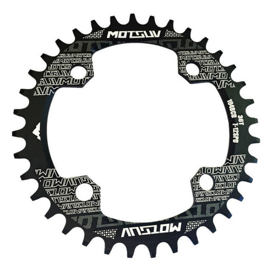 MOTSUV Round Narrow Wide Chainring MTB  Bicycle 104BCD Tooth Plate Parts, Disk 32T, Disk 34T, Disk 36T, Disk 38T, Elliptic plate  32T