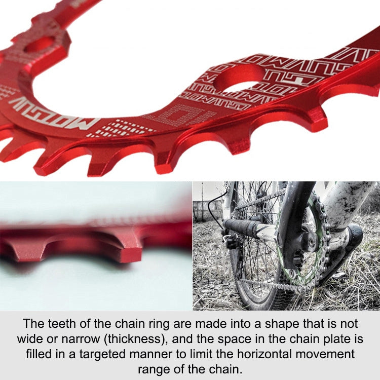 MOTSUV Round Narrow Wide Chainring MTB  Bicycle 104BCD Tooth Plate Parts