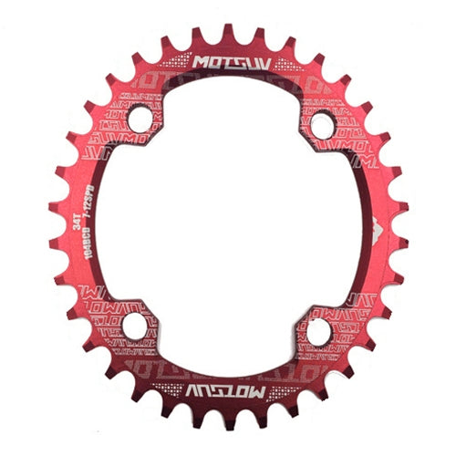 MOTSUV Round Narrow Wide Chainring MTB  Bicycle 104BCD Tooth Plate Parts