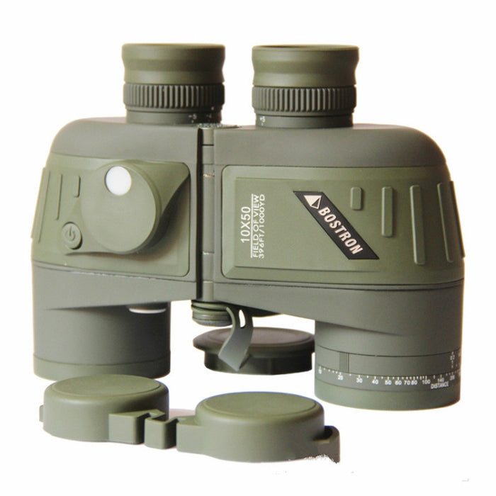 Bostron Telescope High-definition Navigation Floating 10X50 with Compass Waterproof Ranging Low Light Level Night Vision Binoculars, 10X50