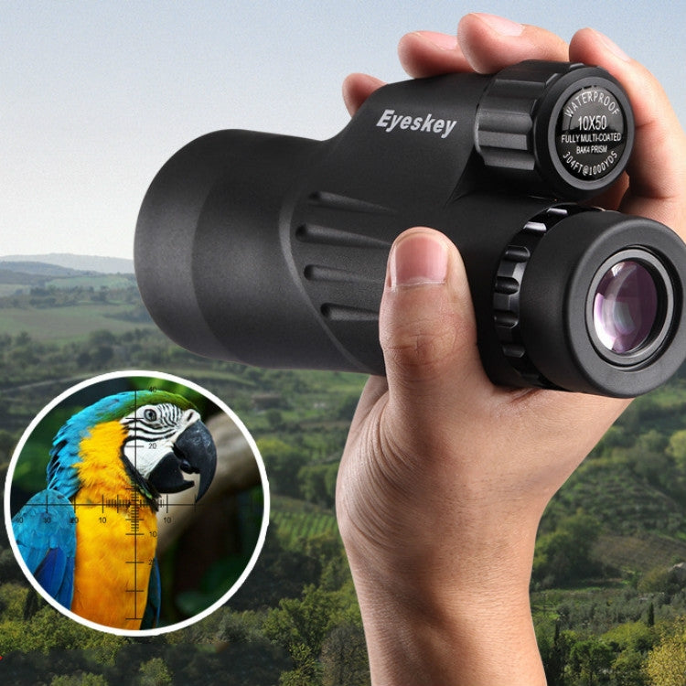 Eyeskey 10X50 Telescope Measurable Large Caliber High Magnification HD Low Light Level Night Vision Waterproof Monocular Binoculars
