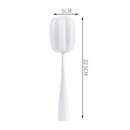 Long Handle Sponge Cup Brush Mug Cleaning Brush Bottle Brush Glass Cup Brush, White, Black, Pink, Gray