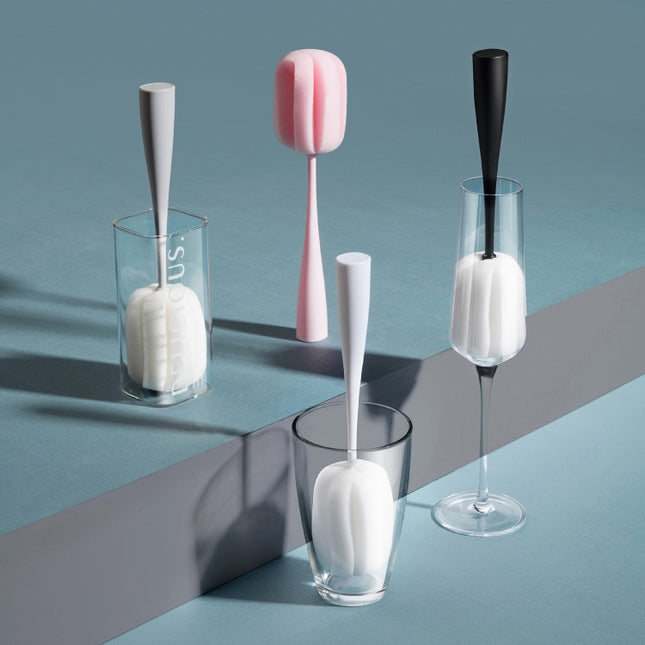 Long Handle Sponge Cup Brush Mug Cleaning Brush Bottle Brush Glass Cup Brush