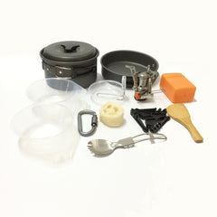 Portable Outdoor Set Boiler Head Combination Camping Pot Outdoor Cookware Set, DS200
