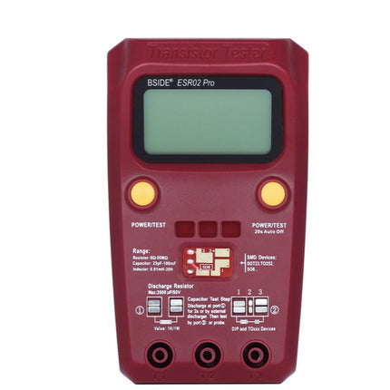 BSIDE ESR02 Pro Digital Transistor Test Table M328 Resistance Inductance Capacitance ESR Tester