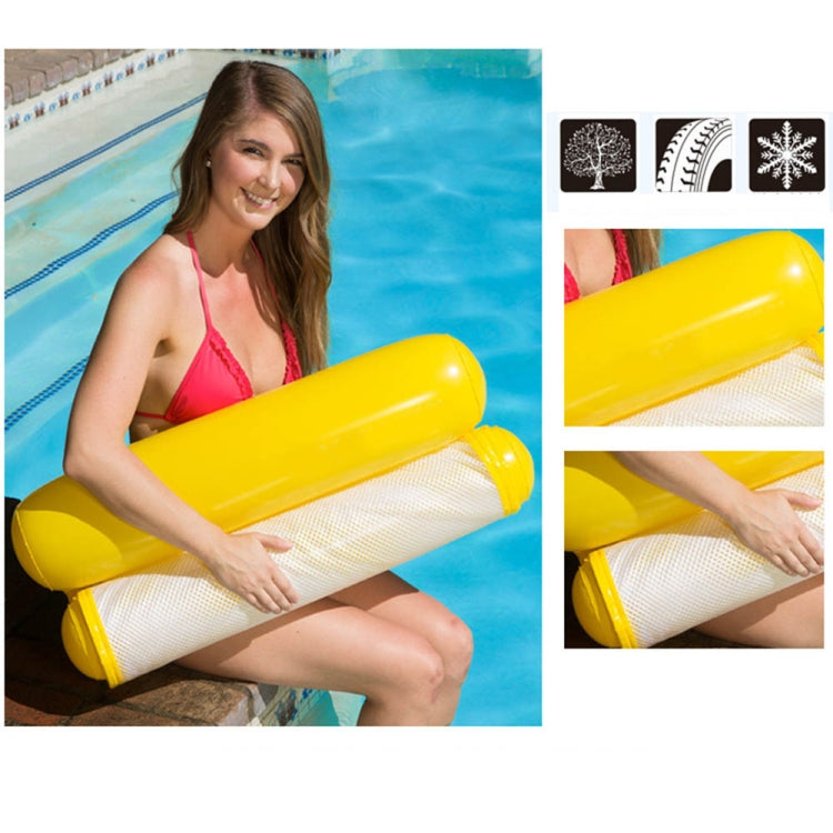 Foldable Double-purpose Backrest Float Hammock with Net, Size:120 x 75cm(Cherry Blossoms Pink), Size:120 x 75cm(Yellow), Size:120 x 75cm(Sky Blue), Size:120 x 75cm(Orange)