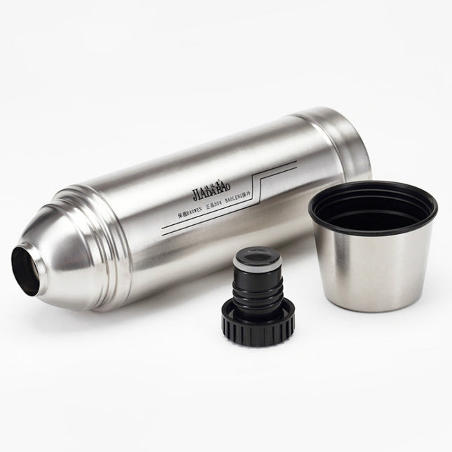 Outdoor Travel Household Stainless Steel Vacuum Insulation Pot, 1L