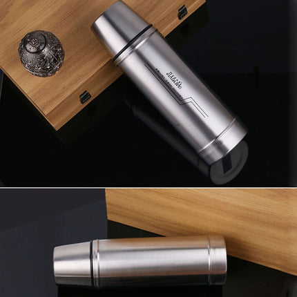 Outdoor Travel Household Stainless Steel Vacuum Insulation Pot, 1L