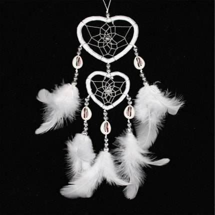 Dreamcatcher Pendant Up And Down Double Ring Peach Heart Dream Catcher