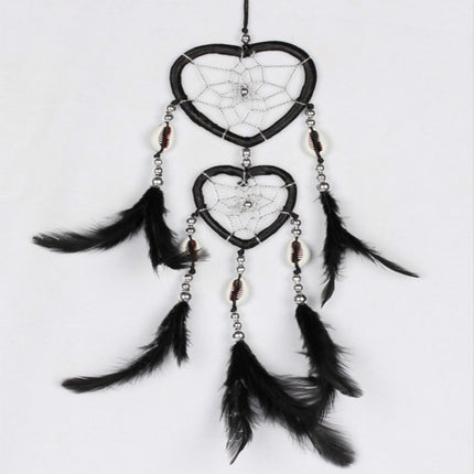 Dreamcatcher Pendant Up And Down Double Ring Peach Heart Dream Catcher
