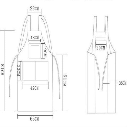 Waterproof Oil Proof Soft Leather Thick Wear-resistant Men and Women Overalls Apron