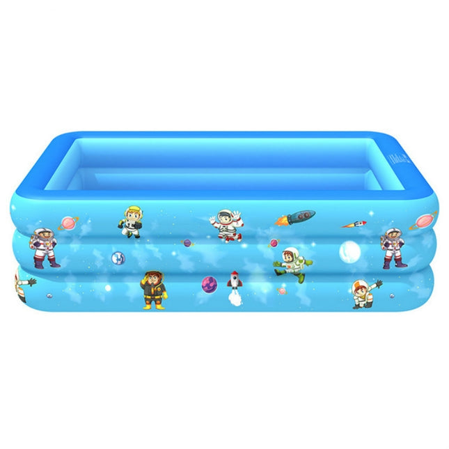 Household Indoor and Outdoor Aerospace Pattern Baby Square Inflatable Swimming Pool, 120 x 85 x 35cm, 130 x 85 x 50cm, 150 x 110 x 50cm, 180 x 130 x 55cm, 210 x 135 x 55cm