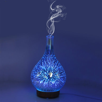 STB-XB10 3D Fireworks 7 Colors LED Night Light Air Humidifier Aroma Essential Oil Diffuser Mist Maker