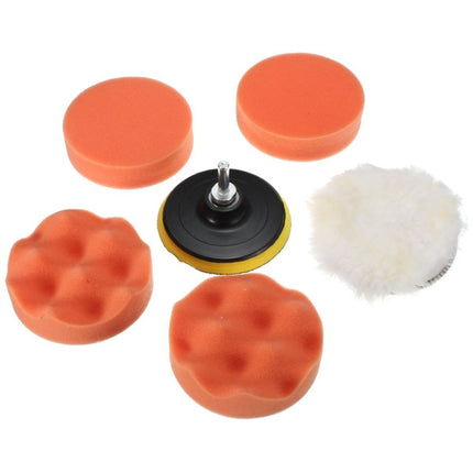 7 in 1 Buffing Pad Set Thread Auto Car Polishing Pad Kit for Car Polisher