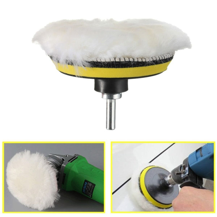 7 in 1 Buffing Pad Set Thread Auto Car Polishing Pad Kit for Car Polisher, 3 inch, 4 inch, 5 inch, 6 inch, 7 inch
