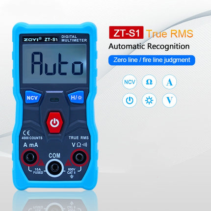 ZOYI ZT-S1 Intelligent Digital Multimeter Automatic Capacitance Ammeter, ZT-S1