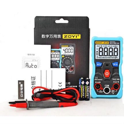 ZOYI ZT-S1 Intelligent Digital Multimeter Automatic Capacitance Ammeter, ZT-S1