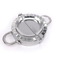 Stainless Steel Dumpling Maker Dough Cutter Dumpling Mould Kitchen Accessories Pastry Tools, Large 9.7cm with White Box, Small 7.7cm with White Box, 8.3 Dumplings Round Knife, 7.3 Dumplings Round knife