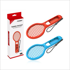 BODE Left and Right Small Handle Tennis Racket NS Game Grip Sports Game Handle TNS1843 for Switch, Tennis Racket (Red and blue)