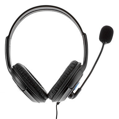 Bilateral Large Headphones PS4 Host Internet Voice Chat Headset for PS4, Large Headphones