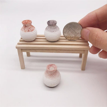 3 PCS / Set 1:12 Mini Doll House Scene Decoration Simulation Vases, Simulation Vases