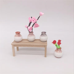 3 PCS / Set 1:12 Mini Doll House Scene Decoration Simulation Vases, Simulation Vases