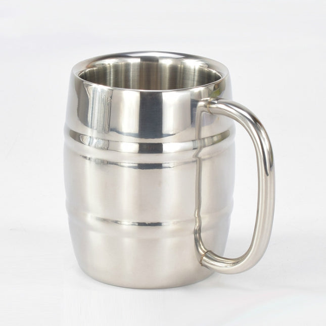 Stainless Steel Beer Cup Mugs Outdoor Camping Western Tea Coffee Cup Insulated Portable Water Cup Drinkware with Handle, Outdoor Beer Cup