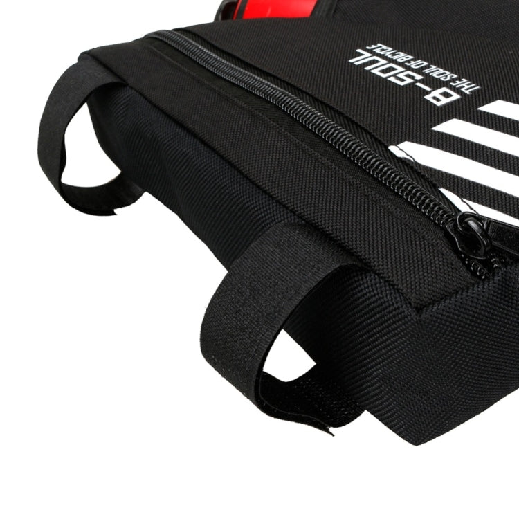 B-soul Bicycle Bags With Water Bottle Triangle Pouch Solid Cycling Front Tube Frame Bag Pocket, 20.5*18*5cm