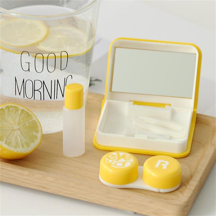 Eyekan Lovers Cartoon Cute Book Travel Glasses Contact Lenses Box for Eyes Care