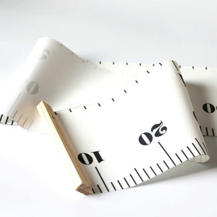 Wooden Wall Hanging Kids Growth Chart Height Measure Ruler Wall Sticker for Kids Room Home Decoration