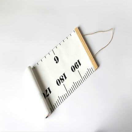 Wooden Wall Hanging Kids Growth Chart Height Measure Ruler Wall Sticker for Kids Room Home Decoration