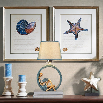 Modern Bedside Reading Statue Base Lamp Home Decoration