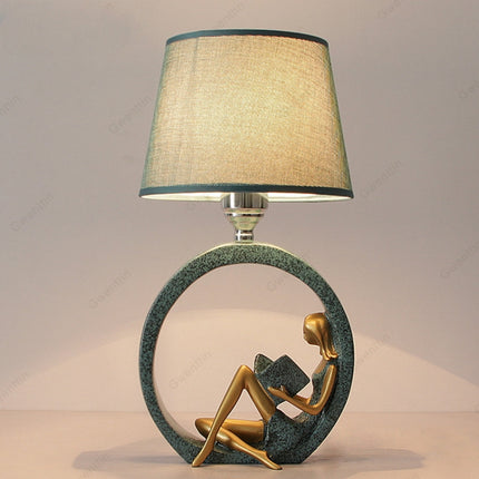 Modern Bedside Reading Statue Base Lamp Home Decoration