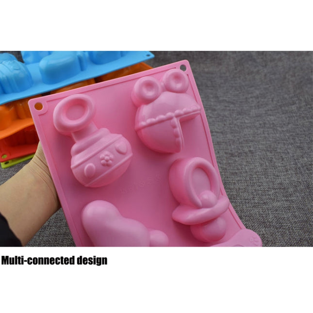 Silicone Baby Toys Shape Bakeware Mold Jelly Pudding Chocolate Cake Decoration, Random Color Delivery, Baby Toys Shape